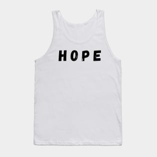 Hope - Black Tank Top